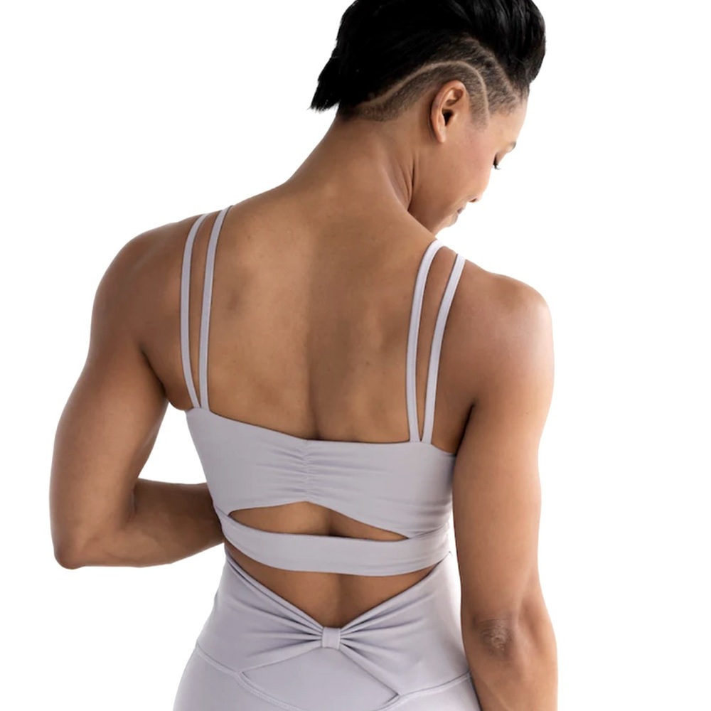 Astoria LUXE BREEZE Sports Crop ivory/lilac grey size S